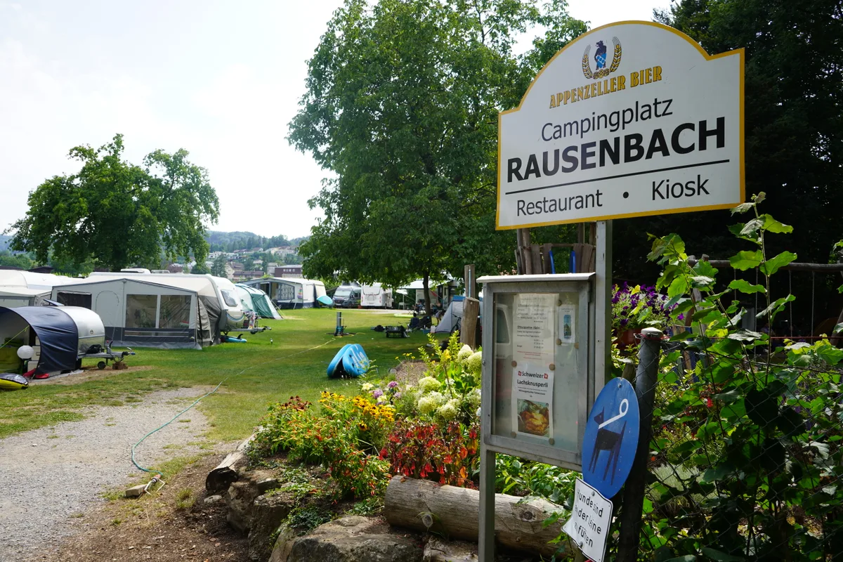 Der Campingplatz Rausenbach in Maur am Greifensee. 